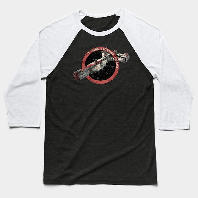 T - WING FIGHTER CORPS Baseball T-Shirt by mamahkian